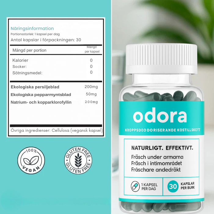 Odora - Kosttillskott mot kroppslukt