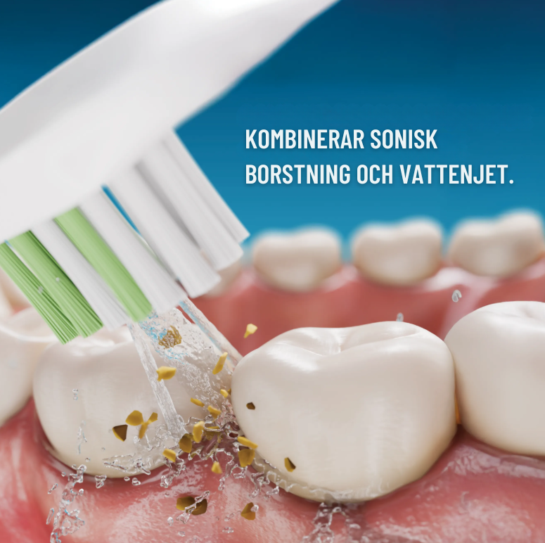 Oradent HydroSonic™ – 3-i-1 Elektrisk Tandborste