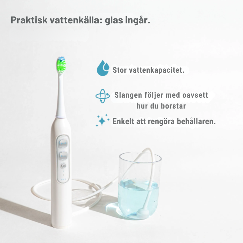 Oradent HydroSonic™ – 3-i-1 Elektrisk Tandborste