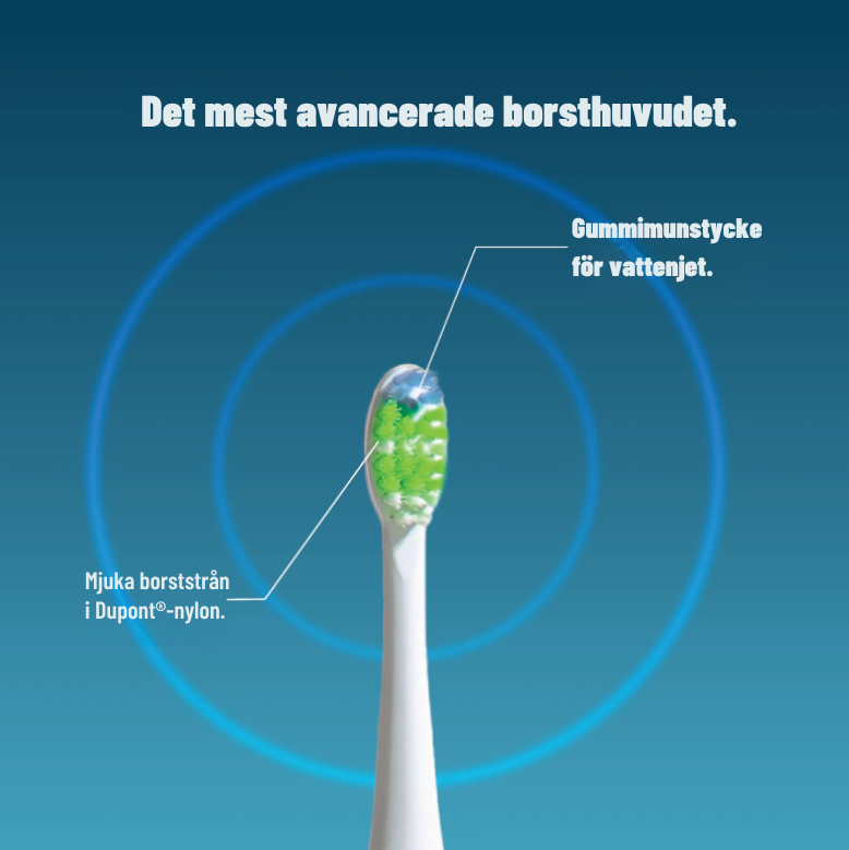 Oradent HydroSonic™ – 3-i-1 Elektrisk Tandborste